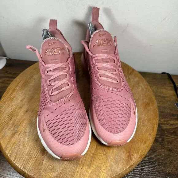 Nike Air Max 270 Rust‎ Pink Red Bronze Shoe Sneakers Women's Size